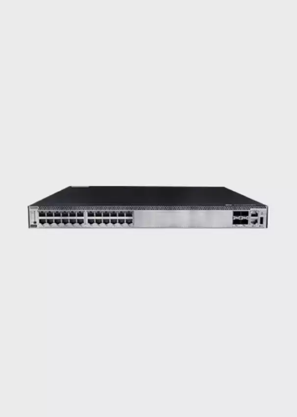 Изображения Коммутатор Huawei CloudEngine S5735-S24P4XE-V2 (24*10/100/1000BASE-T ports, 4*10GE SFP+ ports, 2*12GE stack ports, PoE+, without power module)